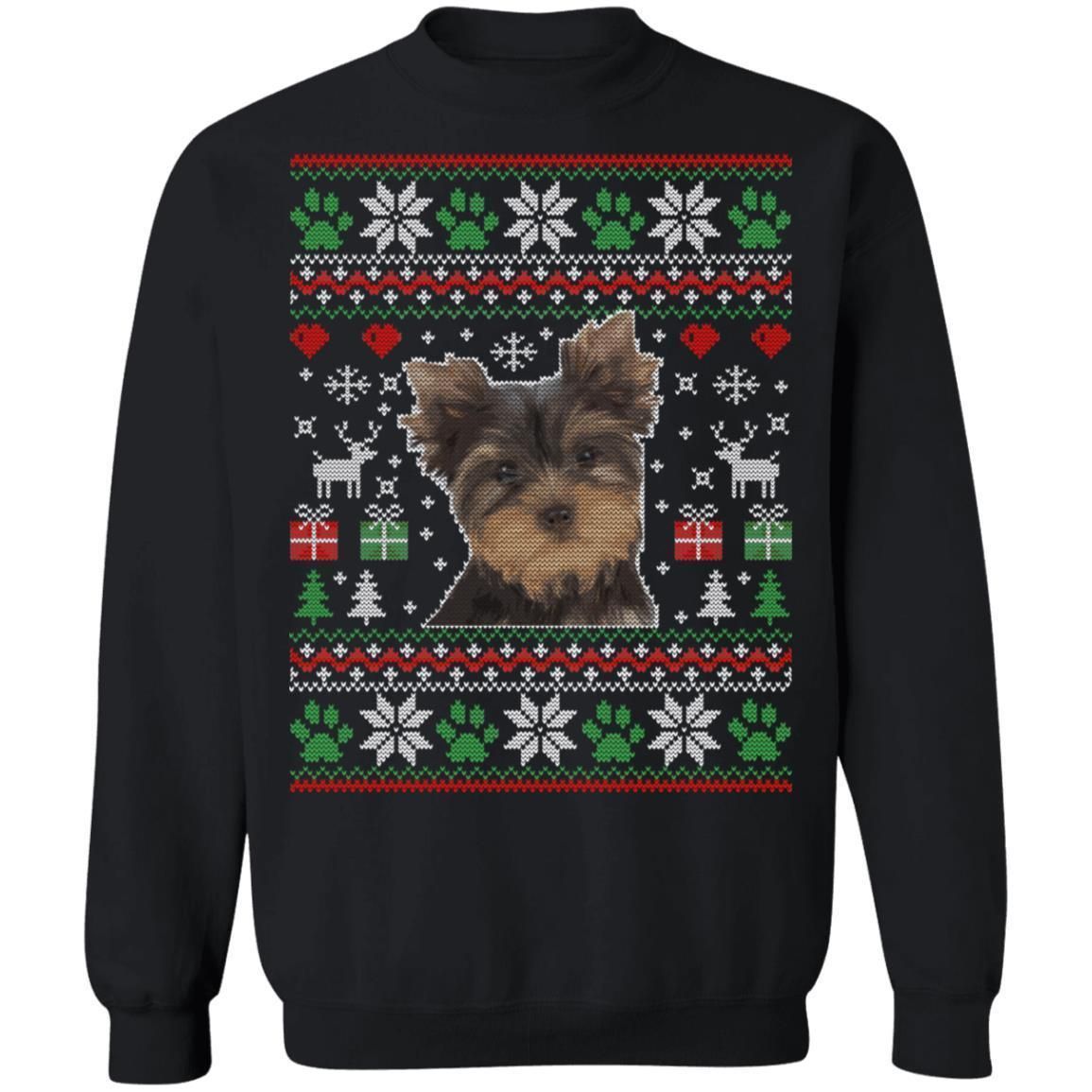 Yorkshire Dog Ugly Sweater Funny Christmas Gift Idea