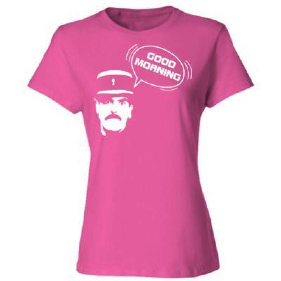 AGR Allo Allo Good Moaning – Ladies’ Cotton T-Shirt