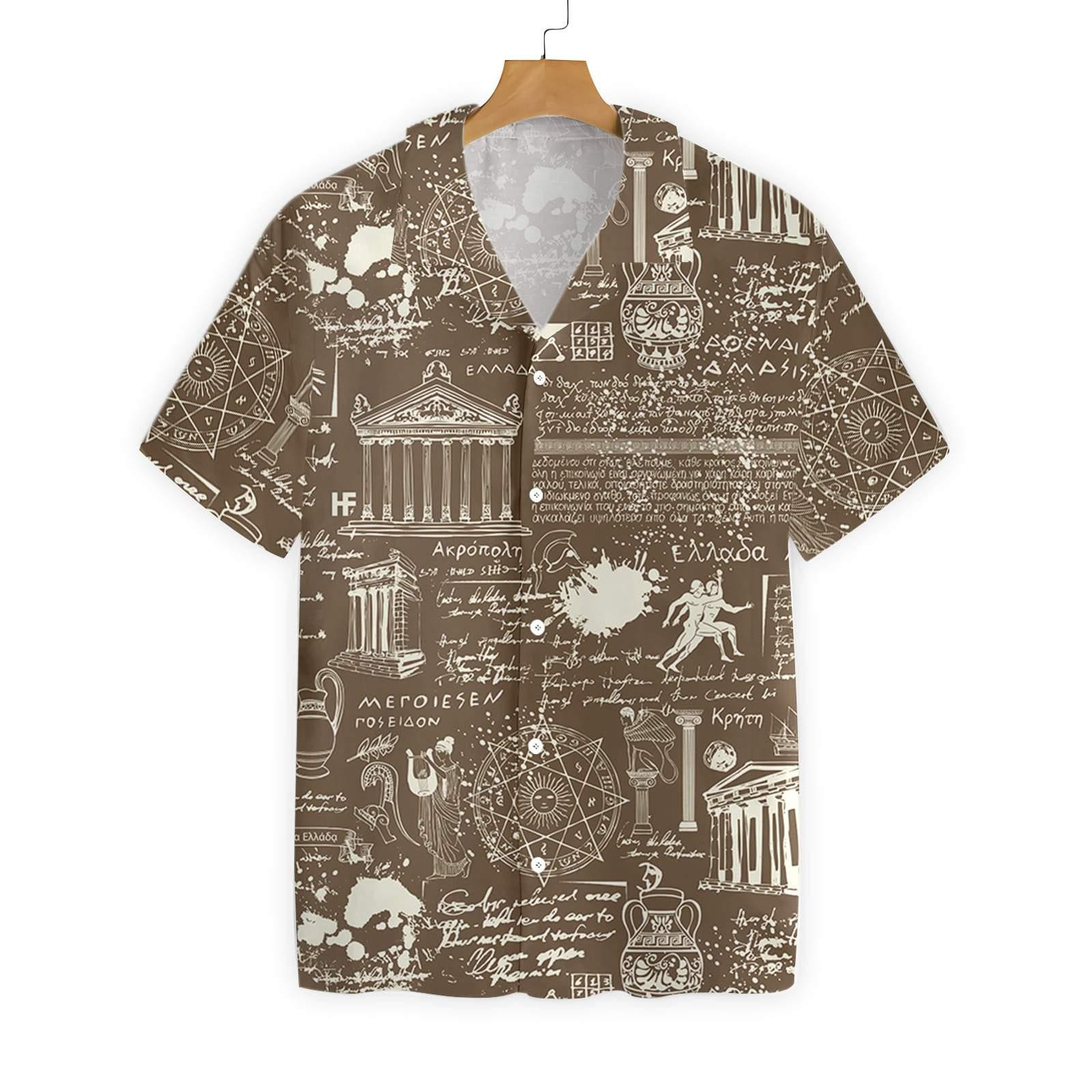 Greek Antique Seamless 1221 Hawaii Shirt Ha106654