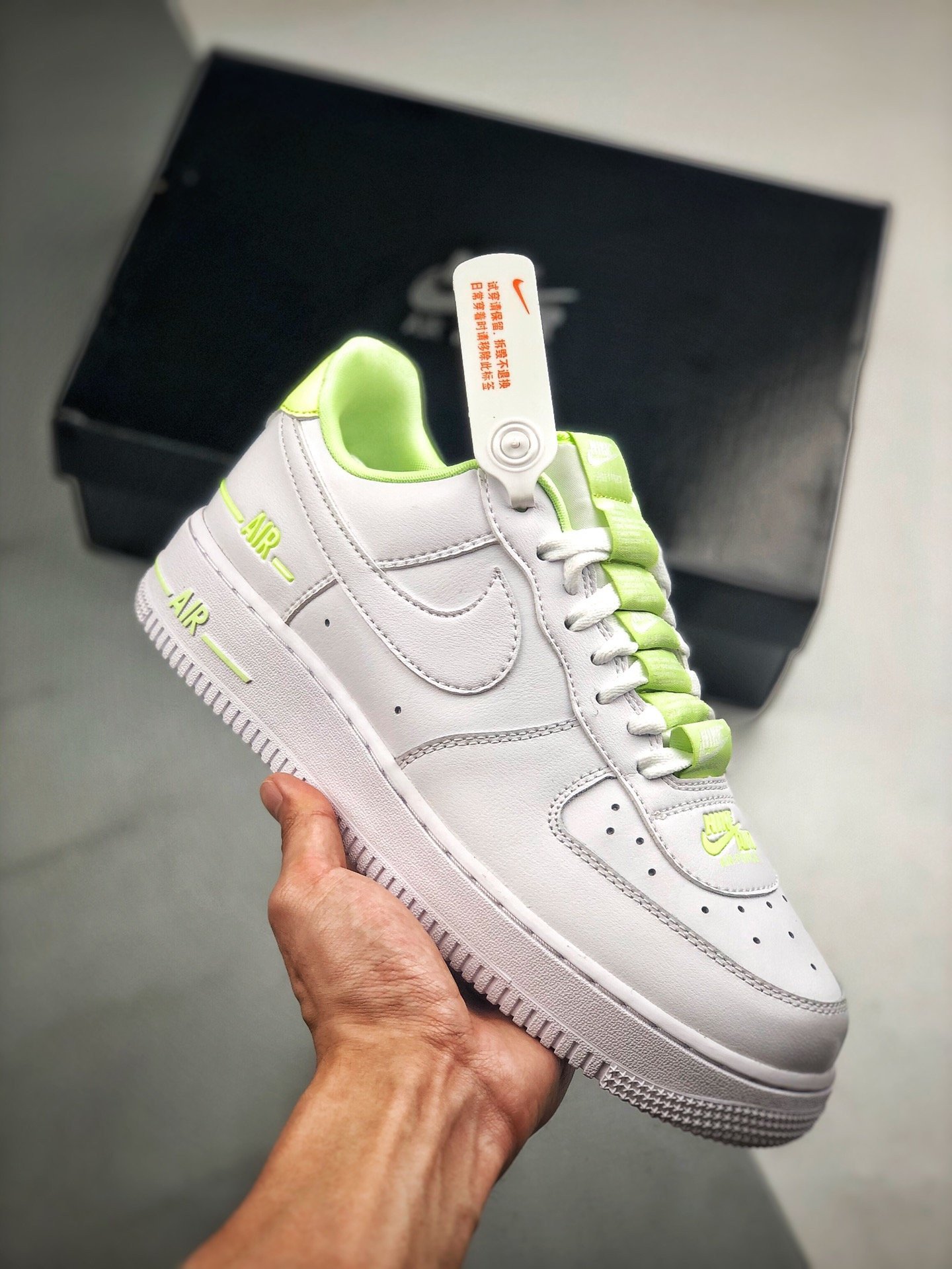 Nike Air Force 1 Double Air White Volt CJ1379-101 5340629