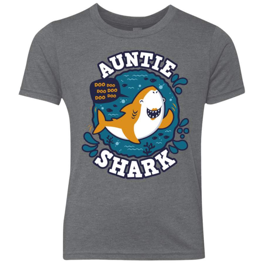 Shark Family Trazo – Auntie Youth Triblend T-Shirt