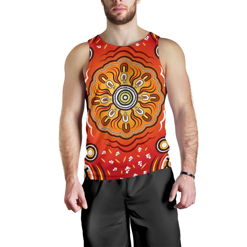 Aboriginal Men’S Tank Top – Indigenous Art Patterns Ver01 – Vergors Store