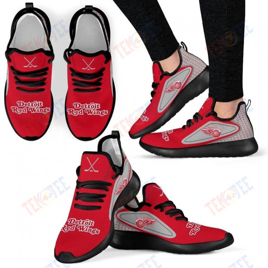 Mens Womens Detroit Red Wings Sneakers Legend React Mesh Knit Sneaker Running Shoes For Men Women TDT566