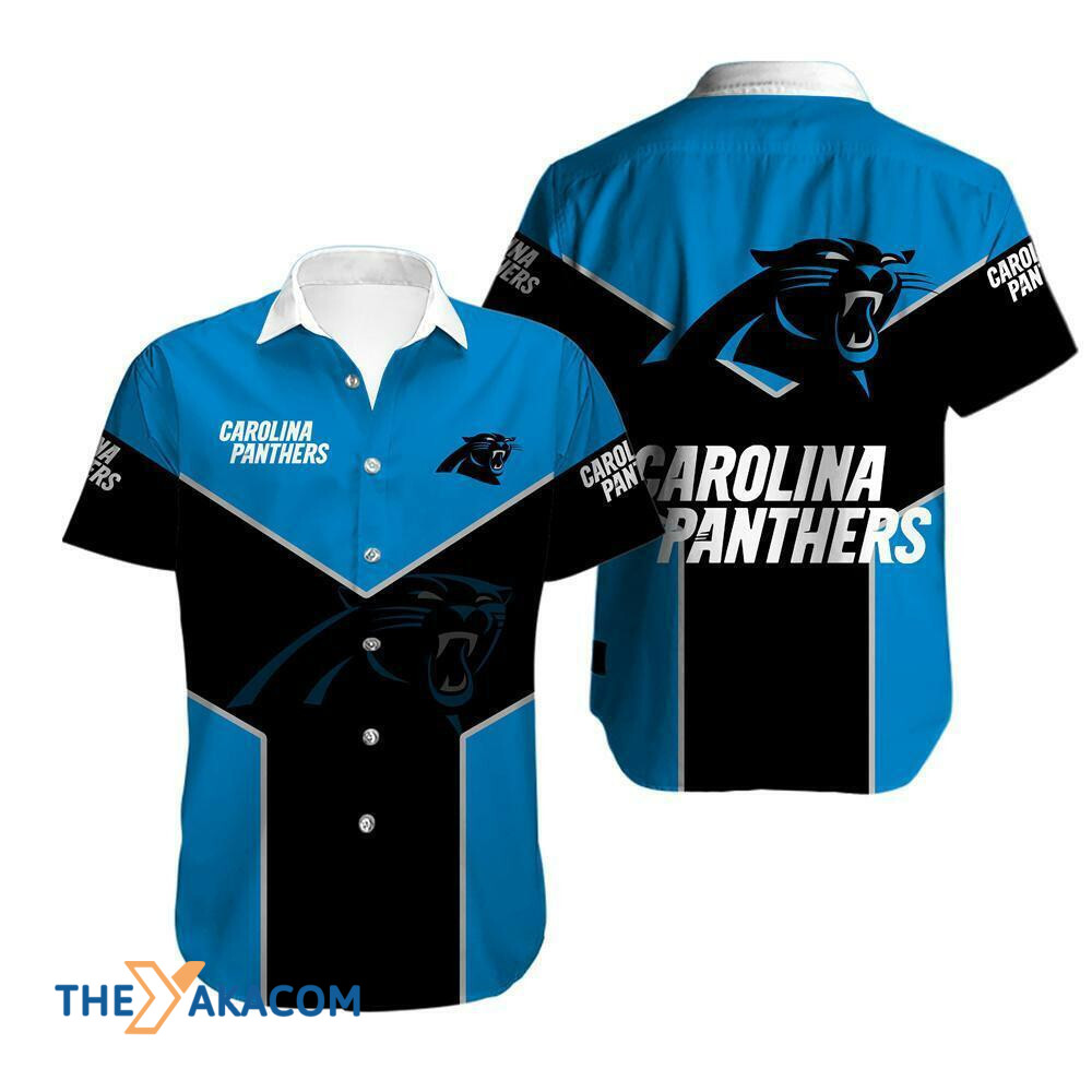 Carolina Panthers Colorblock Great Gift For Fan Short Sleeve Hawaiian Shirt