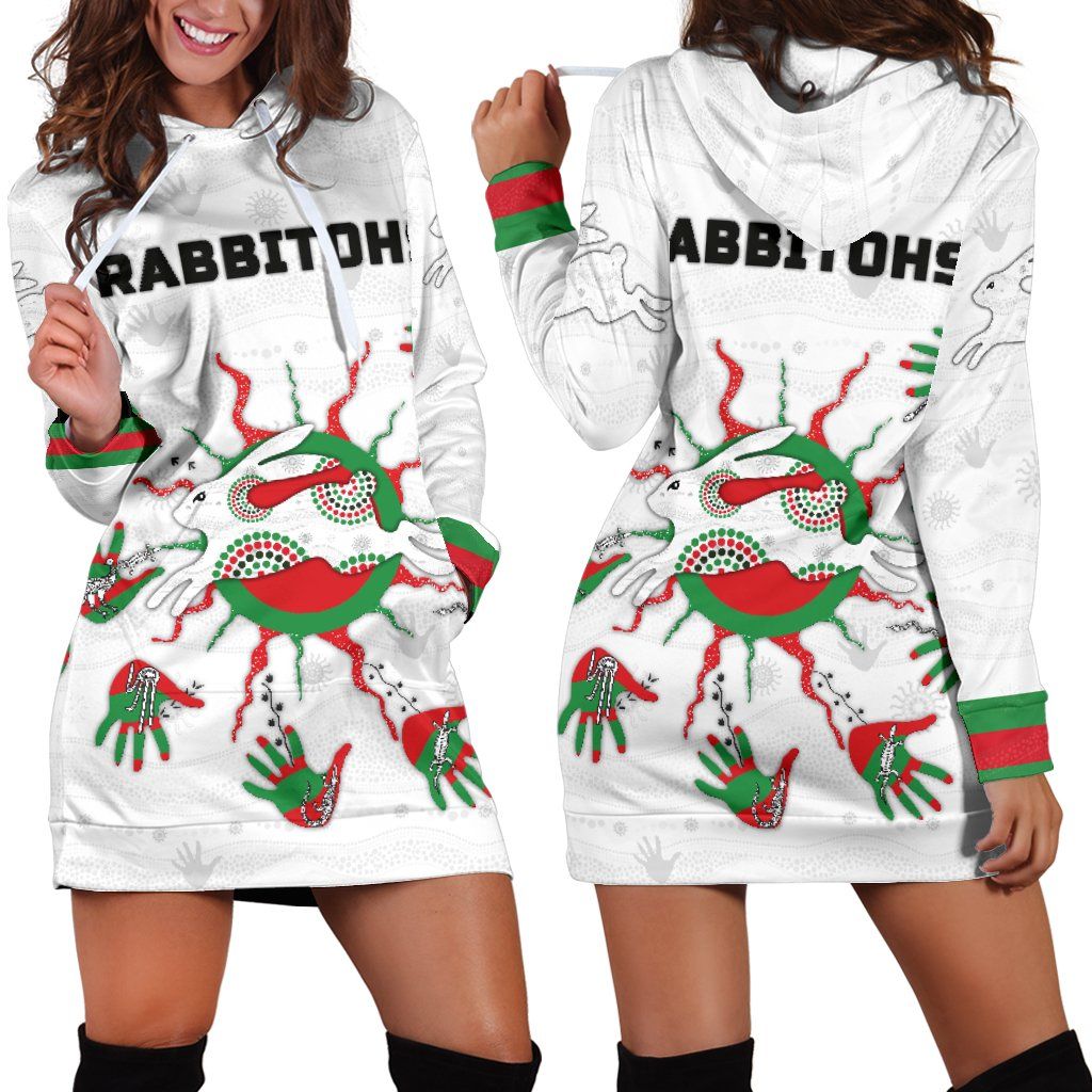 Rabbitohs Indigenous Hoodie Dress Animals Aboriginal TH5