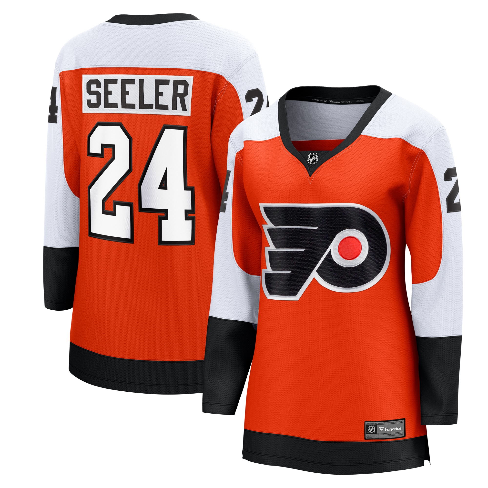 Women's Philadelphia Flyers Nick Seeler Orange Home Breakaway Player Jersey