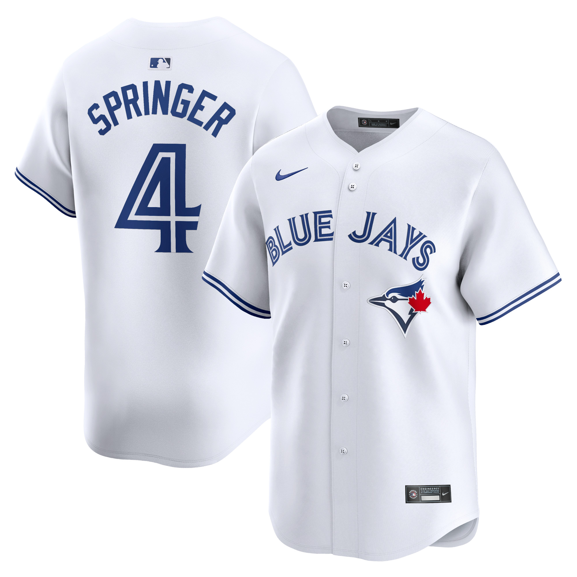 George Springer Toronto Blue Jays Home Limited Player Jersey – White