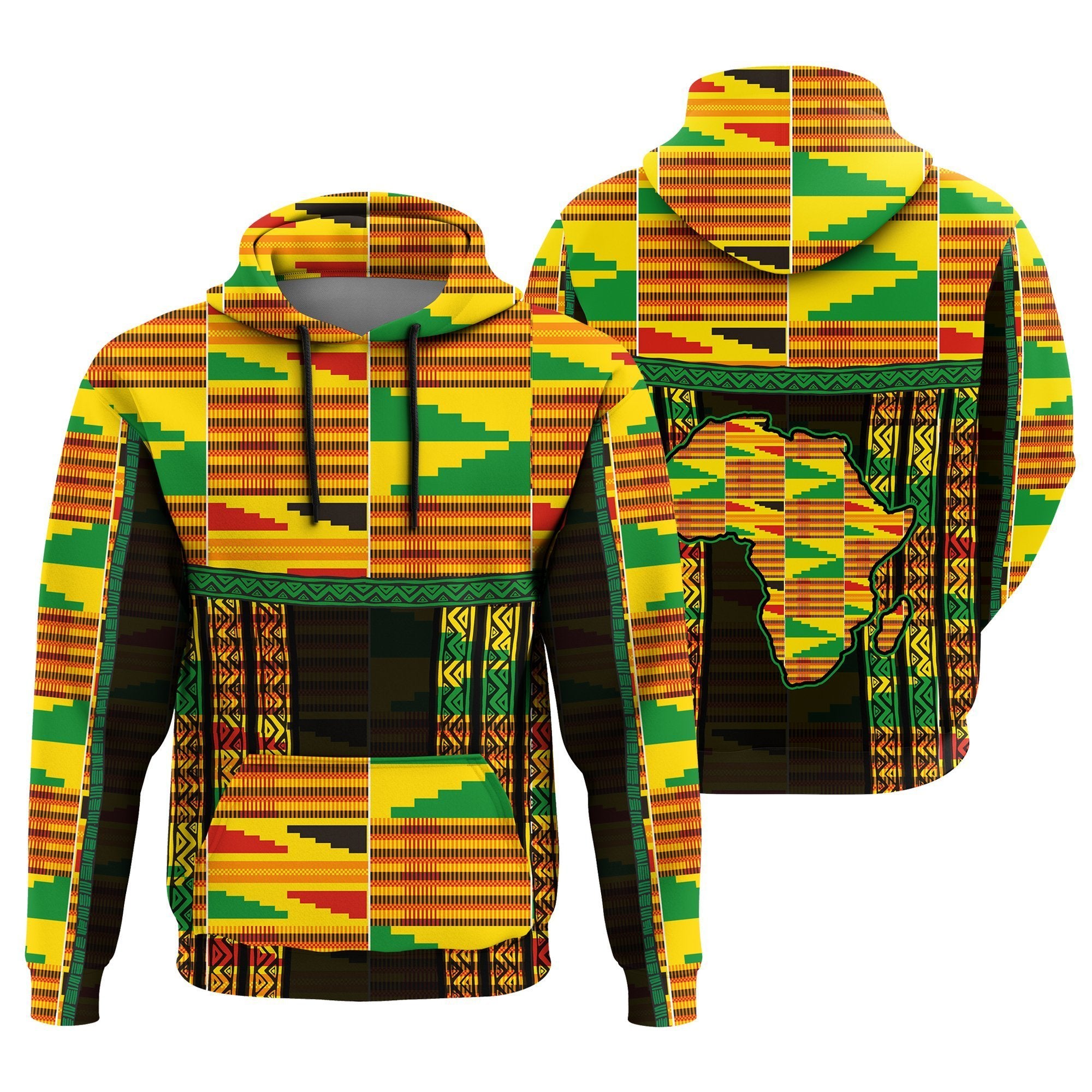 Greek Life Hoodie – Light Adwinasa Kente Pullover