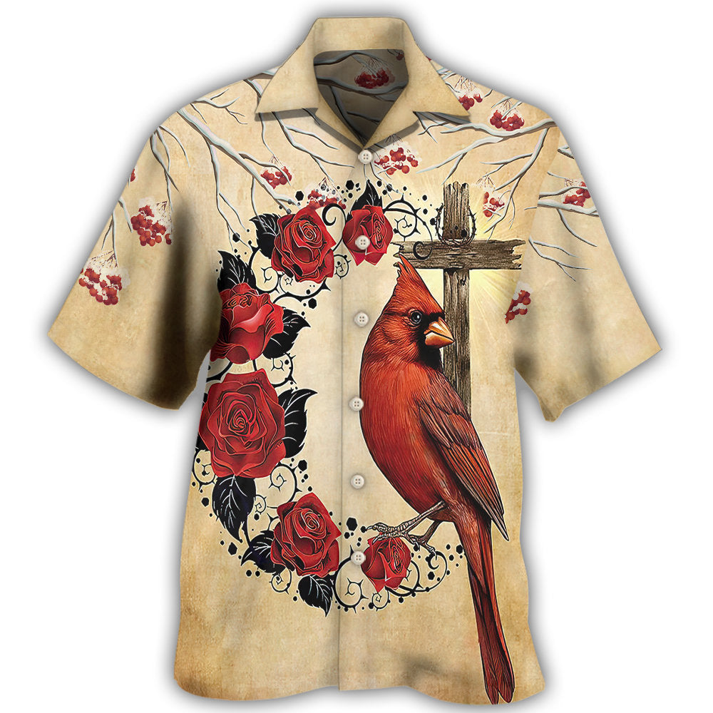 Cardinal A Big Piece Of My Heart Lives In Heaven Hawaii Shirt Ha50512