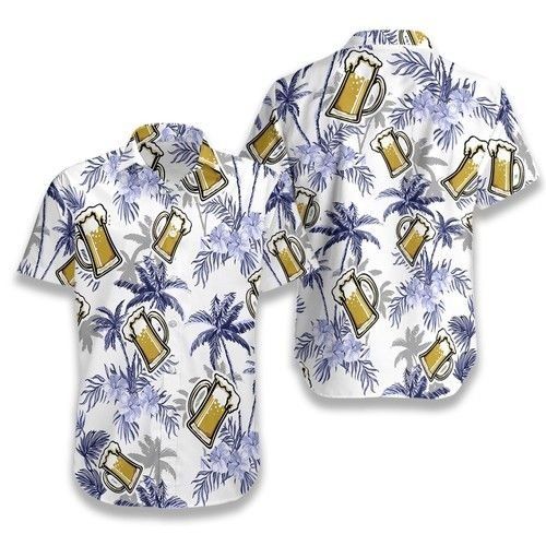 Beer Coconut Tree Hawaiian Shirt