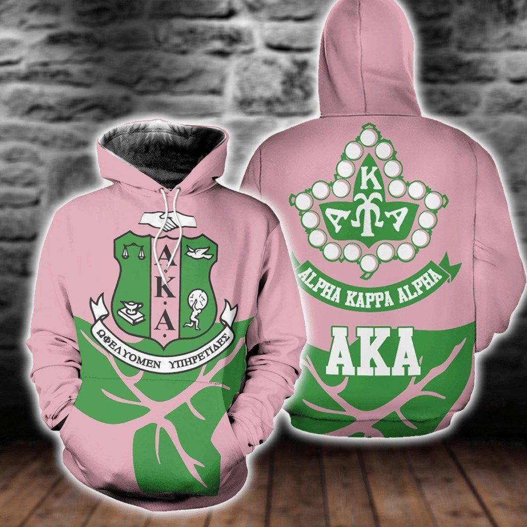 Greek Life Hoodie – Alpha Kappa Alpha And Ivy League Pink Hoodie