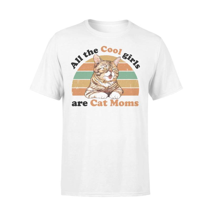 All the cool girl are cat mom vintage cat T-shirt