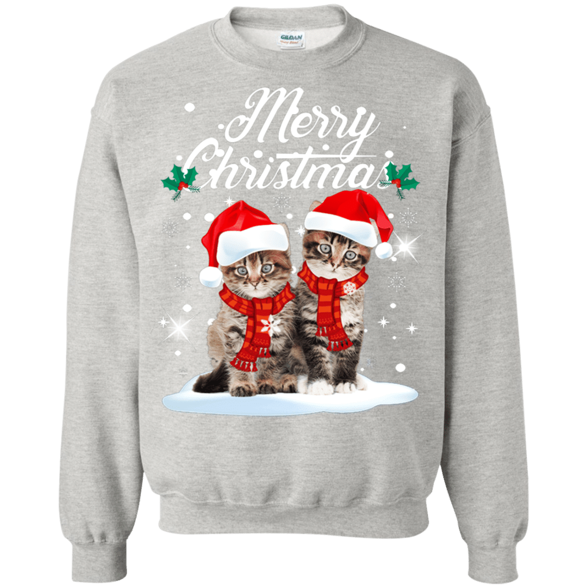 Check out this awesome Merry Christmas Santa Claus Cats Ugly Christmas Sweater Sweatshirt