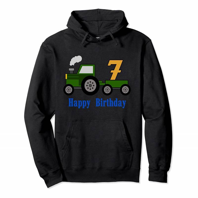 Farm Tractor 7th B-day 7 year old Boy Truck Pullover Hoodie, T-Shirt, Sweatshirt