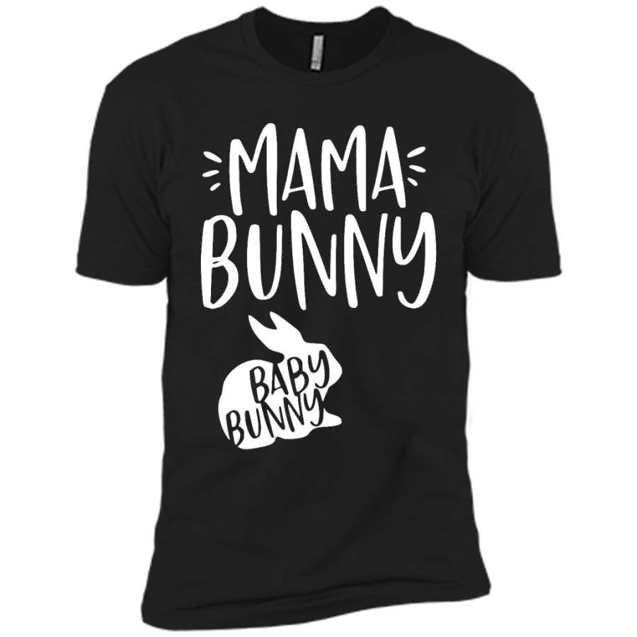 Mama Bunny Baby Bunny – Canvas Unisex USA Shirt