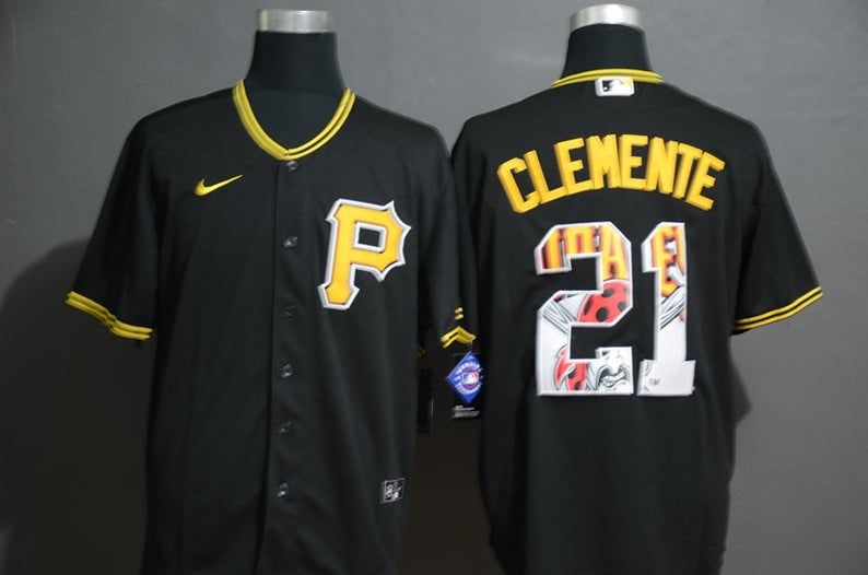 21 Roberto Clemente Jersey Pittsburgh Pirates All Over Print Baseball Jersey