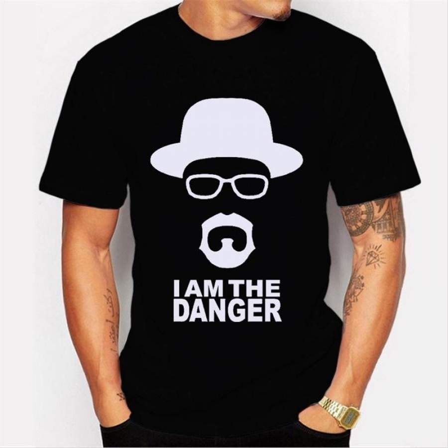 2017 Summer Fashion High Quality Broken Bad T-Shirt Men Heisenberg T-Shirt Men’S Shirt Casual Men’S Shirt T-Shirt I Am Dangerous Short-Sleeved