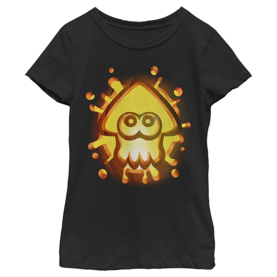 Nintendo Girl’s Halloween Splatoon Pumpkin  T Shirt