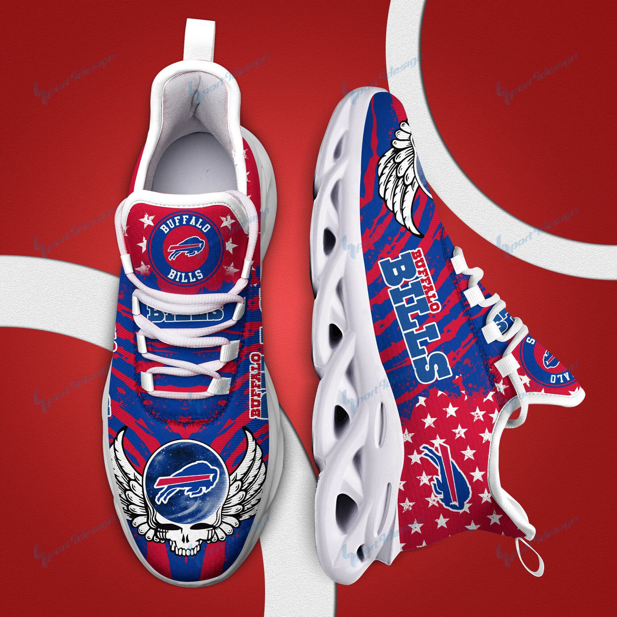 Buffalo Bills Yezy Running Sneakers Bb770