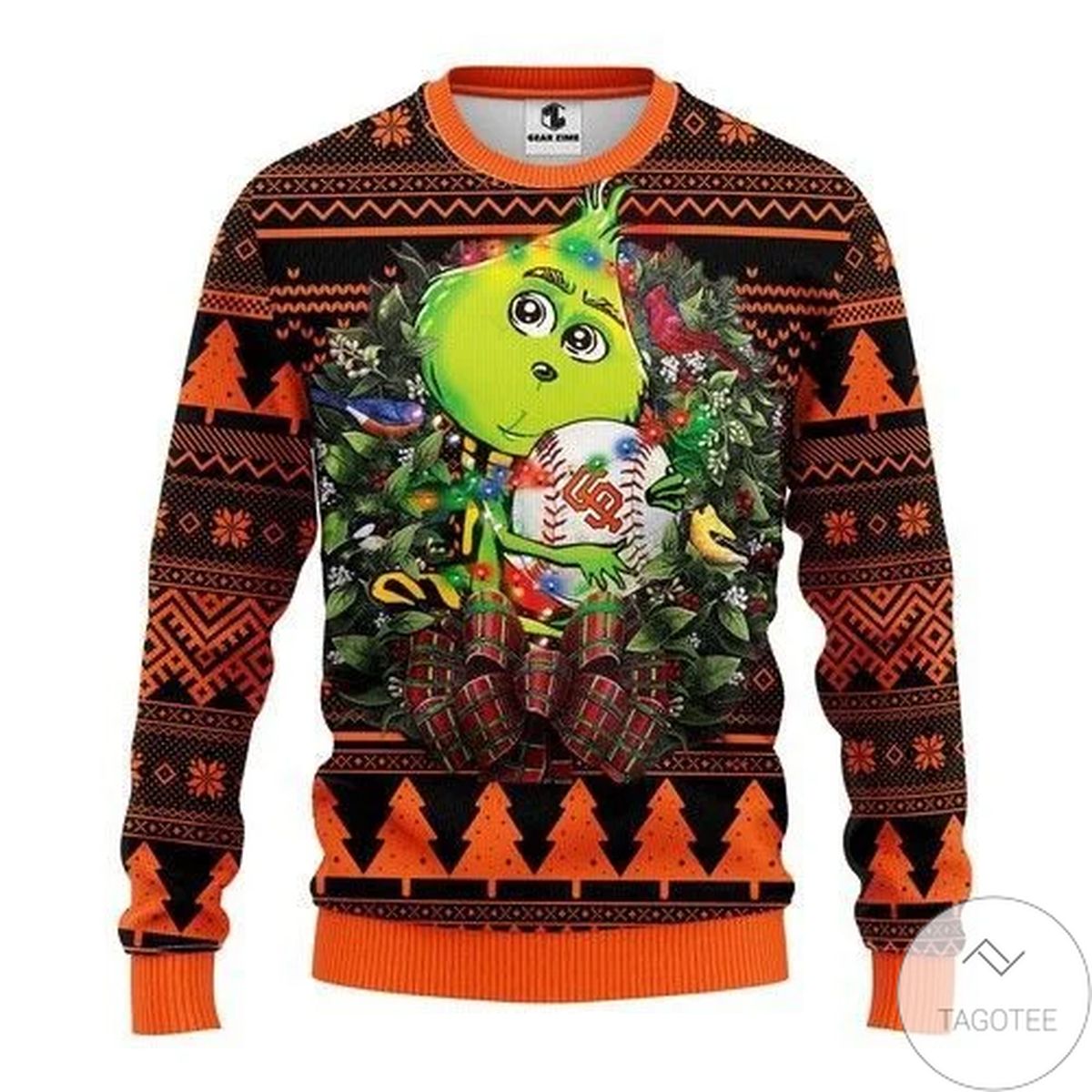 San Francisco Giants The Grinch Hug Gift For Fan Ugly Wool Sweater Christmas