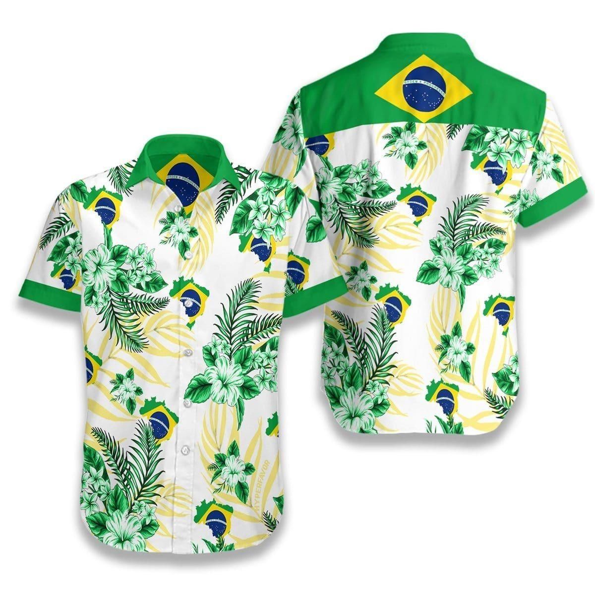 Brazil Proud Aloha Hawaii Shirt Colorful Short Sleeve Summer Beach Casual For Men And Women Ha70929