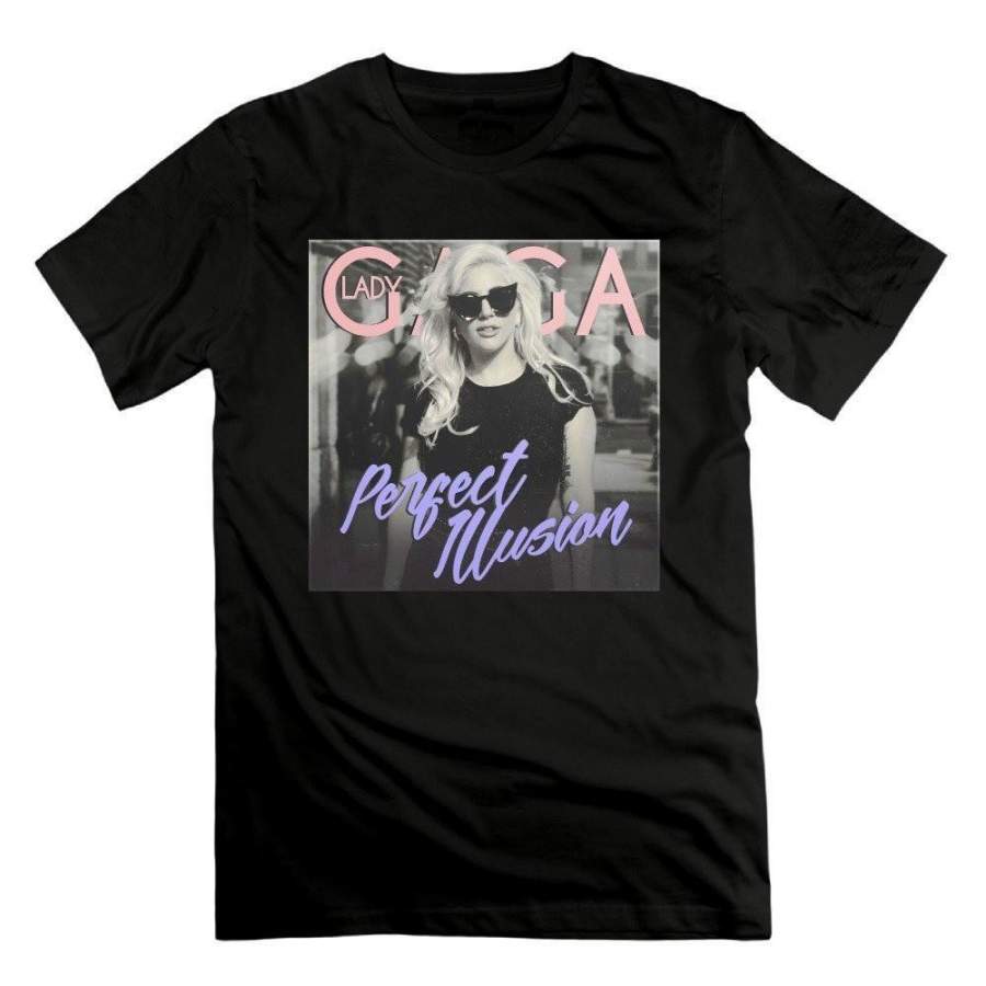 Cool Man Lady Gaga Perfect Illusion Short Sleeve T-Shirt