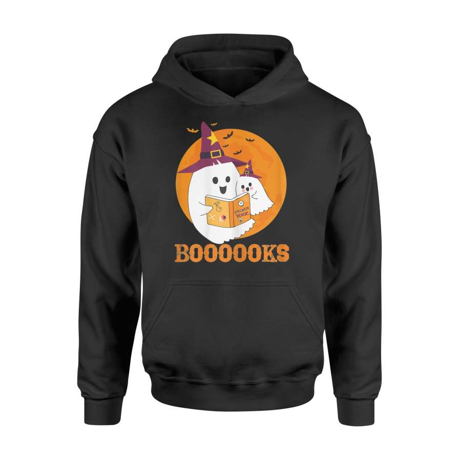 Booooks Halloween Tee Boo Read Books outfit – Standard Hoodie