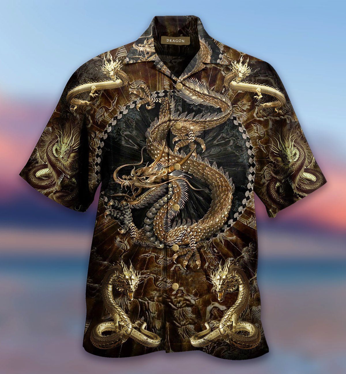 Golden Dragon Era Hawaii Shirt Unisex Full Size Adult Colorful Ha24840