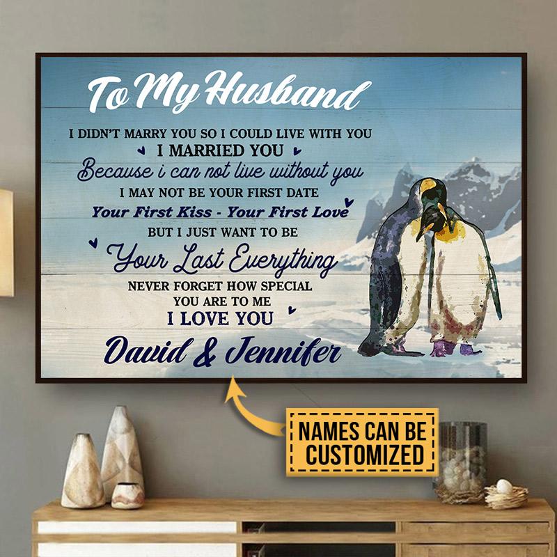 Personalized Penguin Your Last Everything Customized Poster