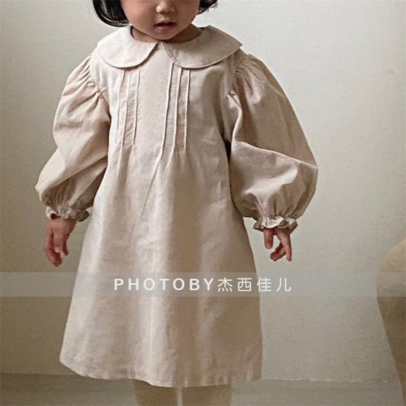 Spring Autumn Baby Girls Dresses Long Sleeve Corduroy Princess Dress Kids Clothings European & America Toddler Girls Dresses alx