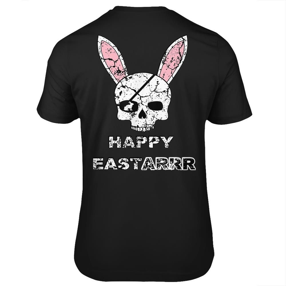 Cool Kids Easter Shirt Rabbit Pirate Skull Tee Boys & Girls- Print on back