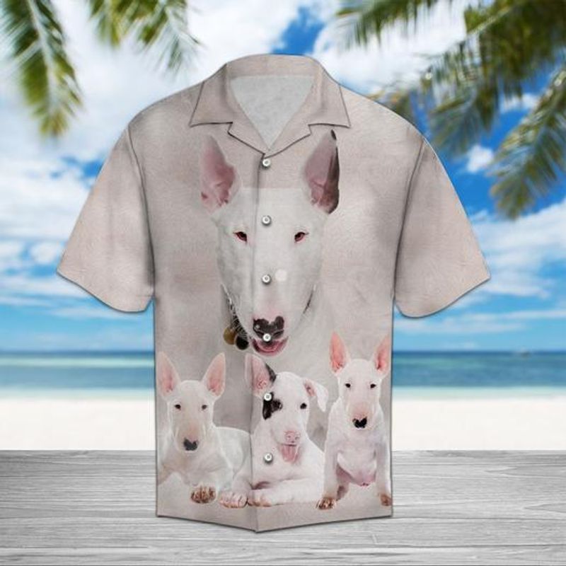 Bull Terrier Great White High Quality Unisex Hawaii Shirt For Men And Women Ha2204