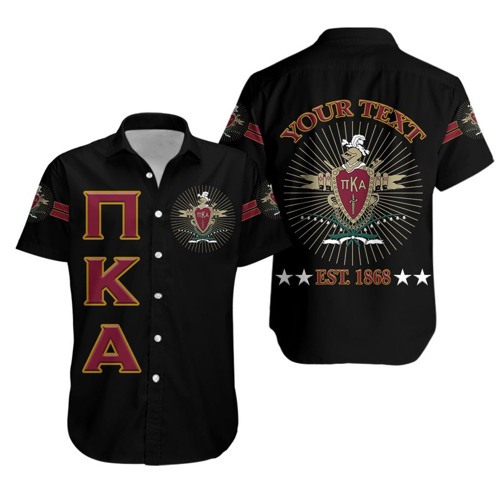 (Custom Personalised) Pi Kappa Alpha Fraternity Pikes Hawaiian Shirt Unique Style – Black Lt8