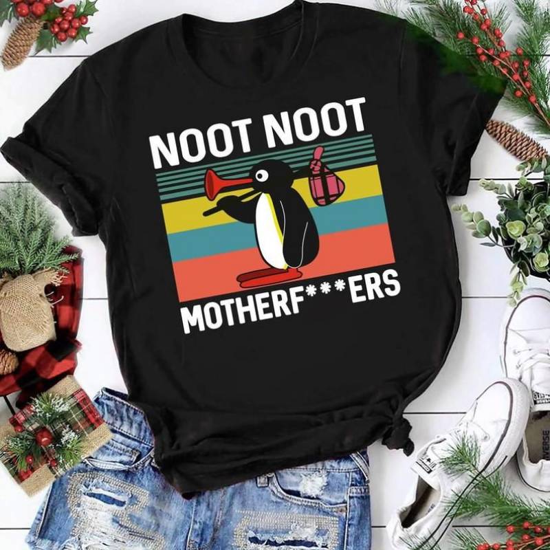 Noot Noot Pingu shirt,Motherf****ERS Pingu Tshirt, Funny Meme Gift T-Shirt,penguin lovers,noot noot penguin t-shirt,Unisex Heavy Cotton Tee