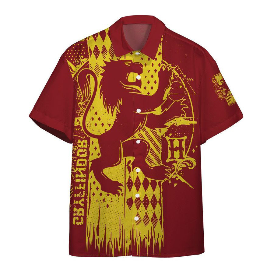 Harry Potter Gryffindor Crest All Over Print Hawaii Shirt Ha78601