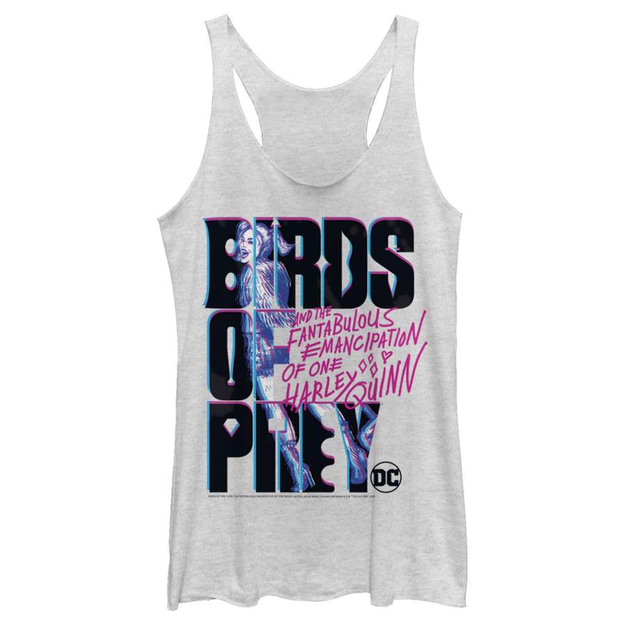 Birds of Prey Women’s Cartoon Logo  Racerback Tank