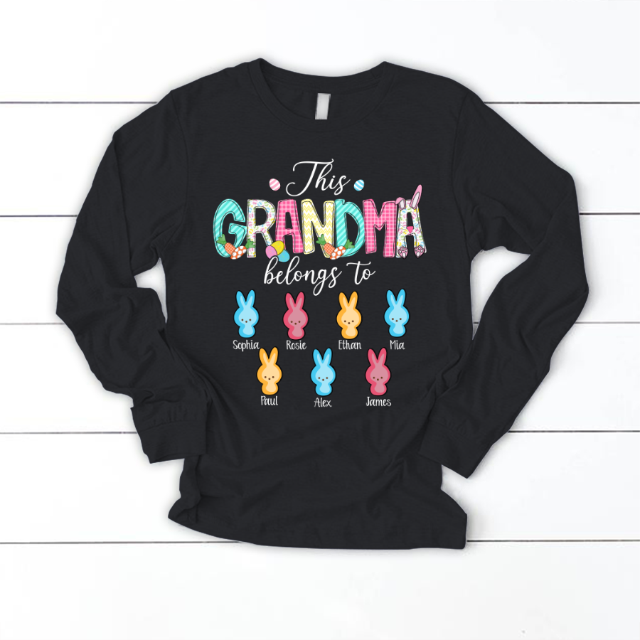 This Grandma Belong To Peeps Easter Longsleeve