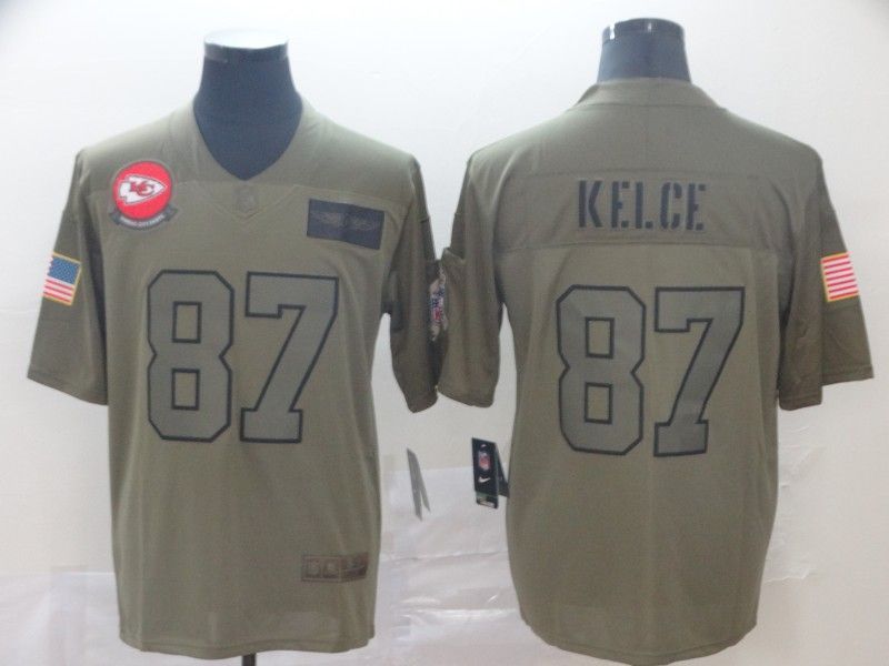 Travis Kelce #87 Kansas City Chiefs 2020 NFL Camo Jersey Jersey