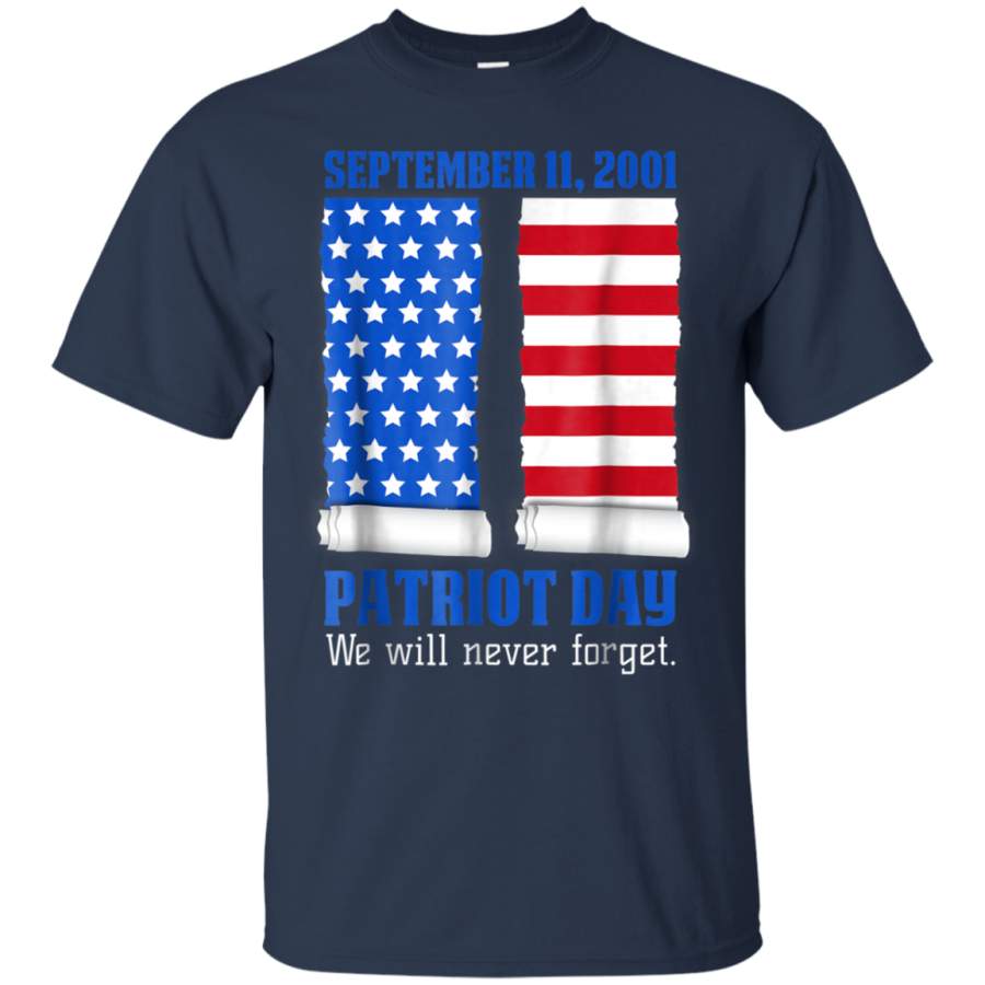 AGR American Flag 911 T-shirt We Never Forget