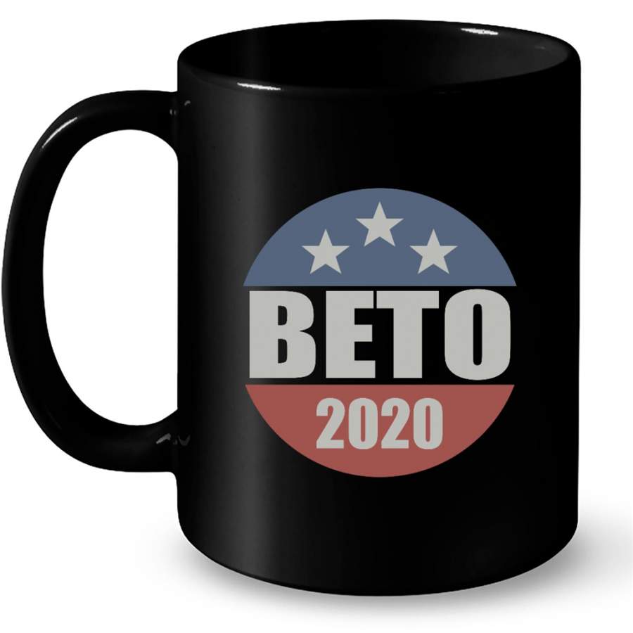 Beto 2020 Vintage Button  Beto – Full-Wrap Coffee Black Mug