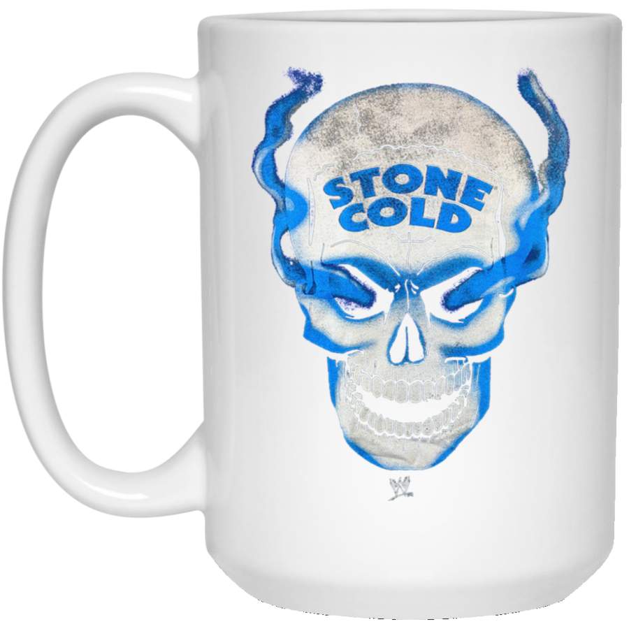 WWE Men’s Stone Cold Steve Austin Skull White Big Mug