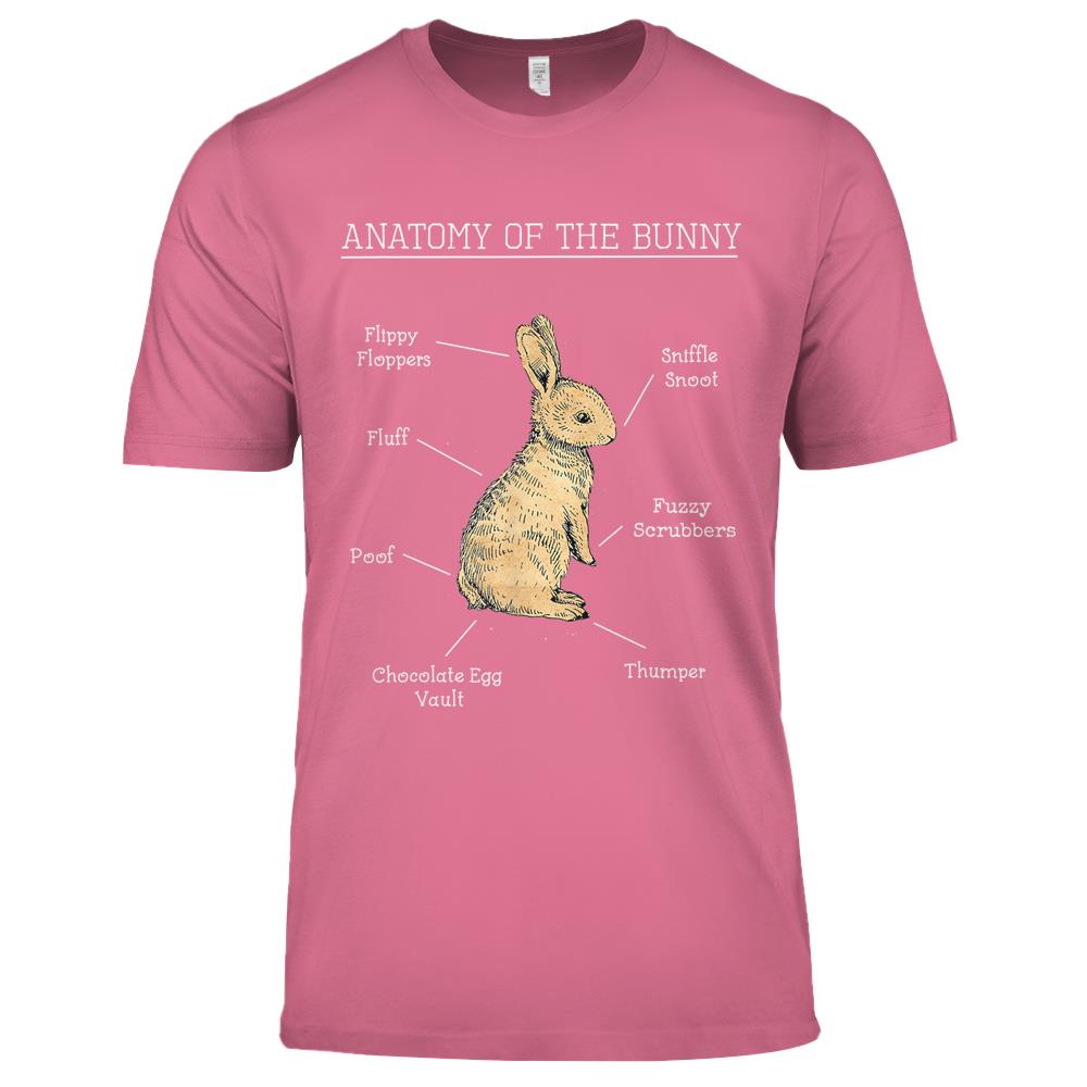 Anatomy Of The Bunny Cute Animal Love Rabbit Easter Funny Premium T Shirts