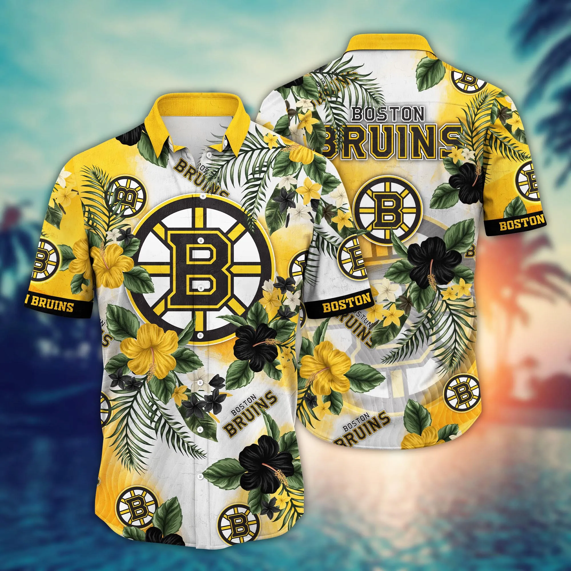 Boston Bruins Nhl Hawaiian Shirt Sun Showerstime Championship Game Shirts