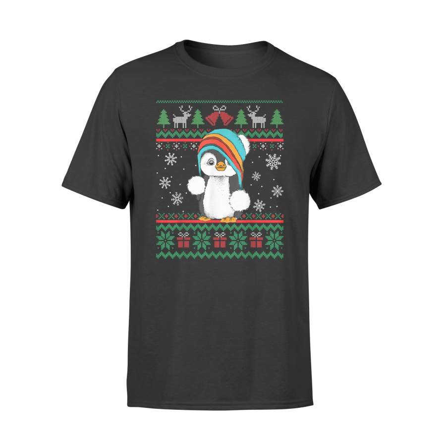 Penguin with Scarf Ugly Christmas Pajamas T-Shirt – Standard T-shirt