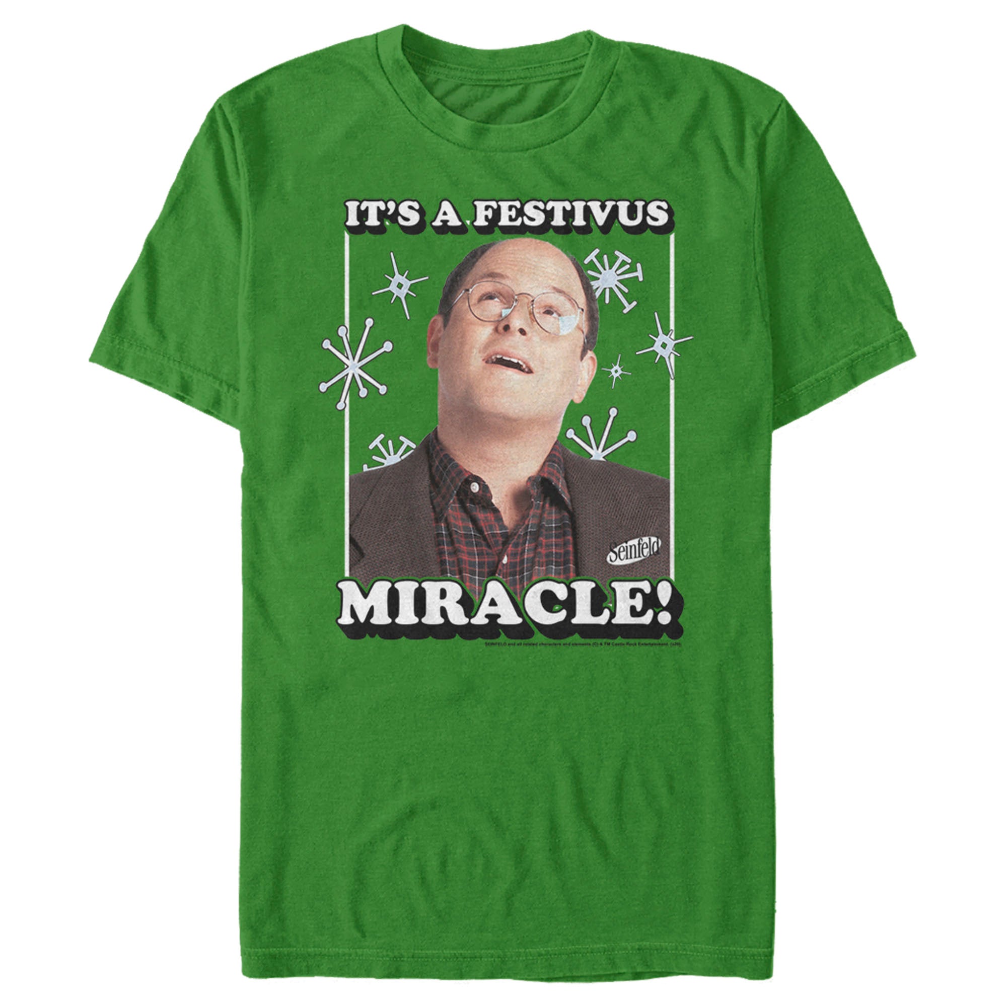 Seinfeld Men’S George Costanza It’S A Festivus Miracle  T-Shirt