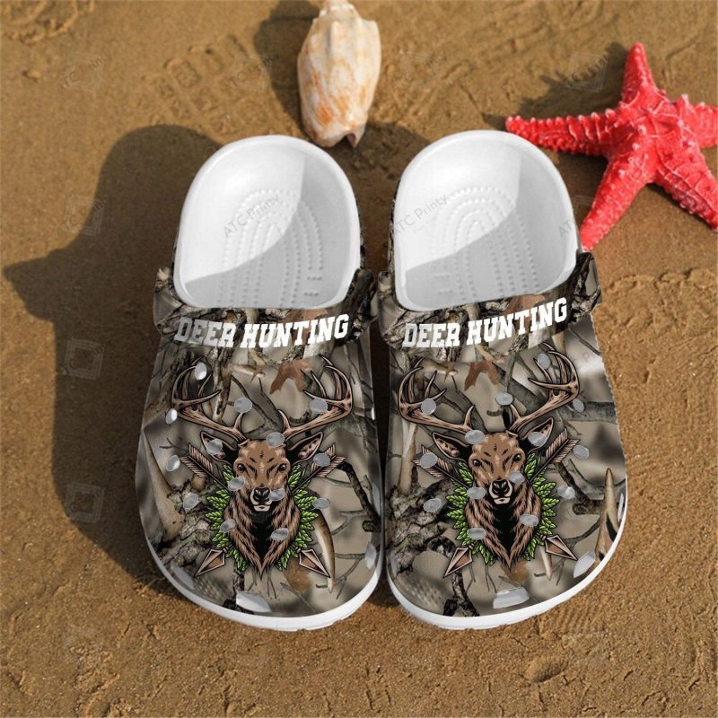 Deer Hunting Croc Shoes For Men – Deer Shoes Crocbland Clog Gifts For Father Day