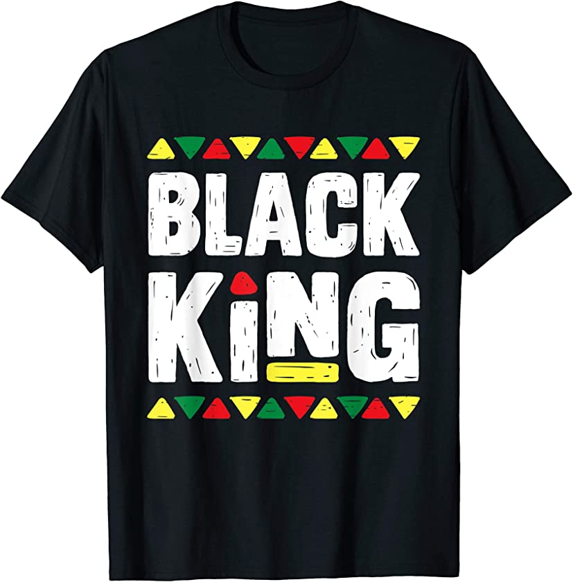 Black King T Shirt History Month African Dashiki Pride Gift