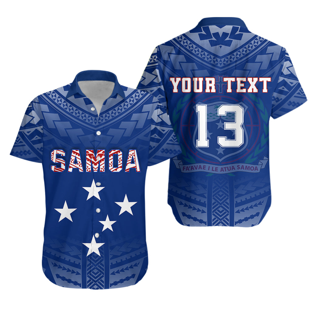 (Custom Personalised) Samoa Hawaiian Shirt Simple Polynesian – Custom Text And Number Lt13