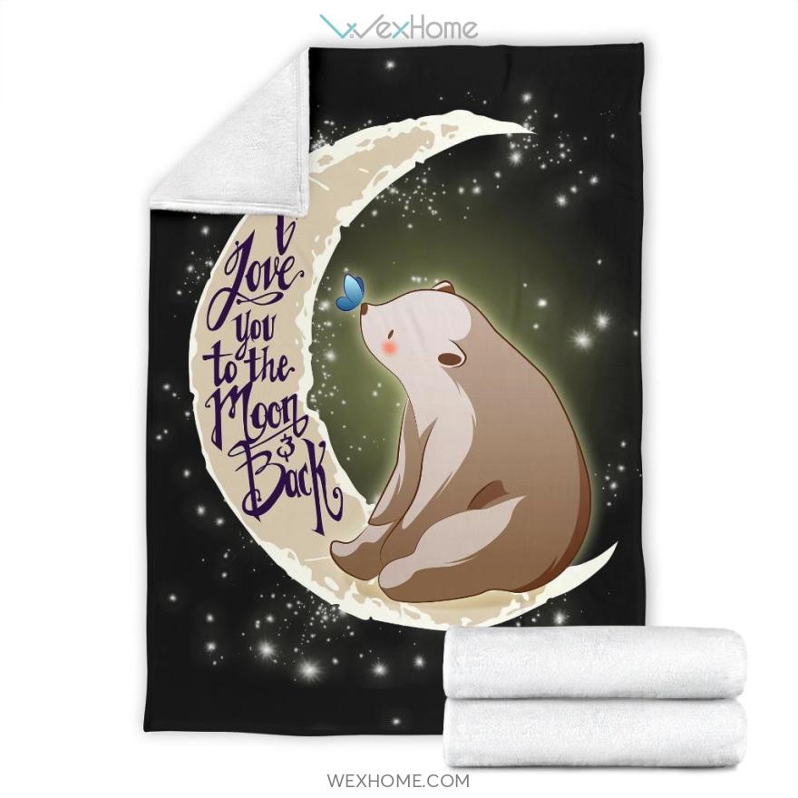 Love You To The Moon And Back Polar Moon Premium Blanket