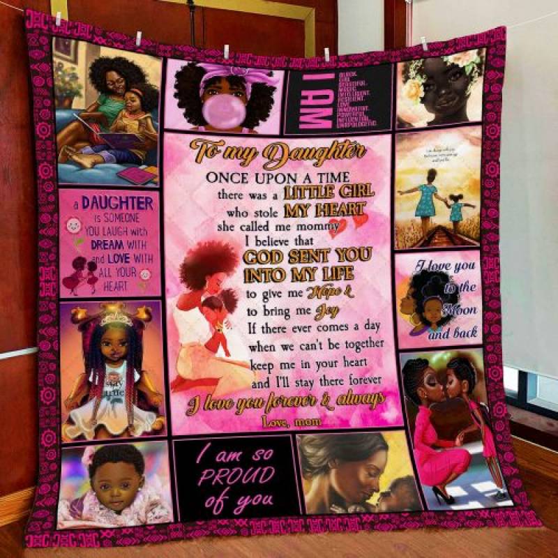 To My Daughter Black Girl Quilt Blanket QNK92 Block Of Gear™